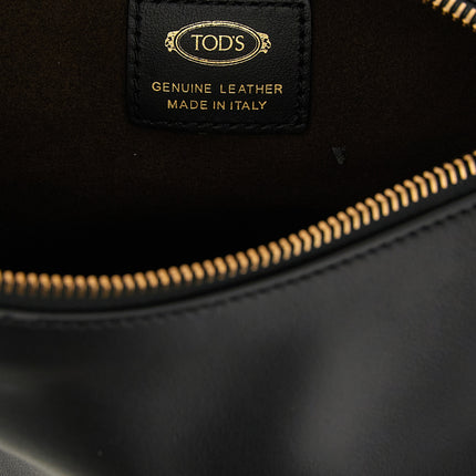 Tod's Black Calfskin Shoulder Bag