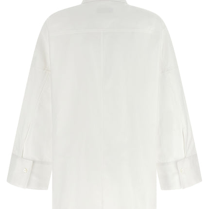 Alberto Biani White Cotton Blouse
