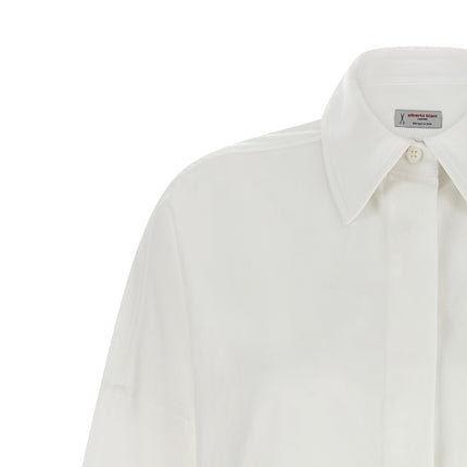 Alberto Biani White Cotton Blouse