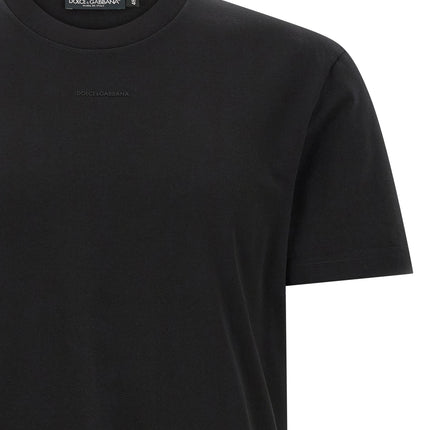 Dolce & Gabbana Black Cotton T-Shirt