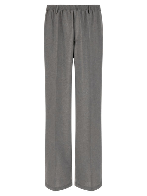 CELLAR DOOR Gray Polyester Casual Pants