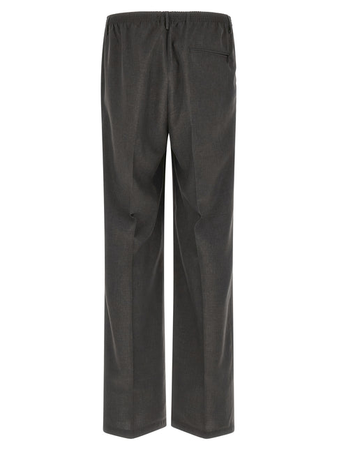 CELLAR DOOR Gray Polyester Casual Pants