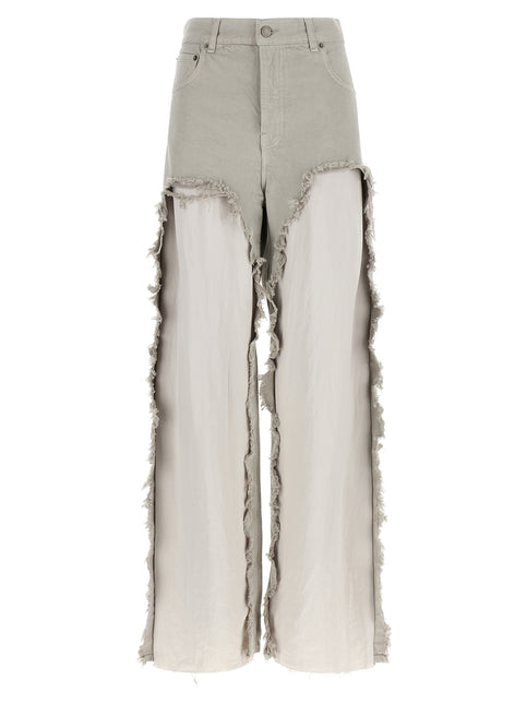 Haikure Gray Cotton Flared Jeans