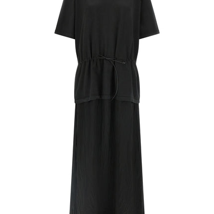 Haikure Black Cotton Long Dress