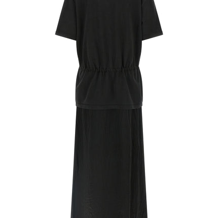 Haikure Black Cotton Long Dress