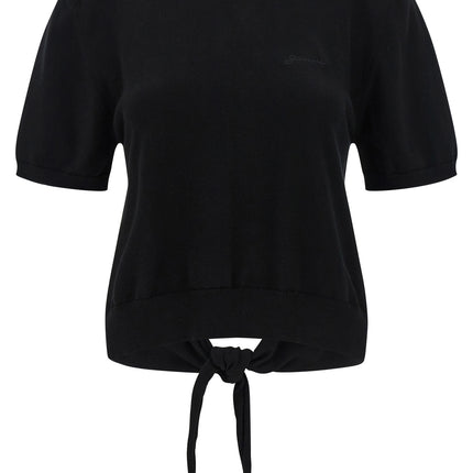 Ganni Black Organic Cotton Cardigan