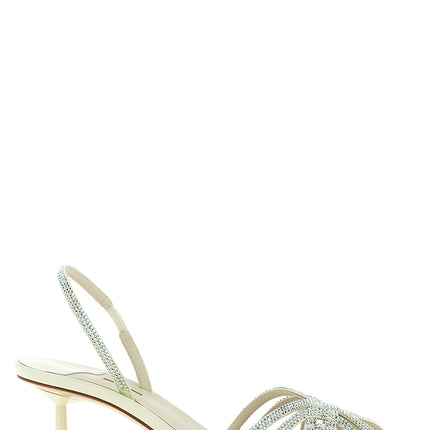 LE SILLA Bicolor Goatskin Stiletto Heel Sandals