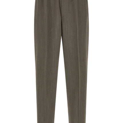 CELLAR DOOR Brown Virgin Wool Casual Pants