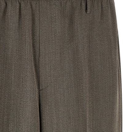 CELLAR DOOR Brown Virgin Wool Casual Pants