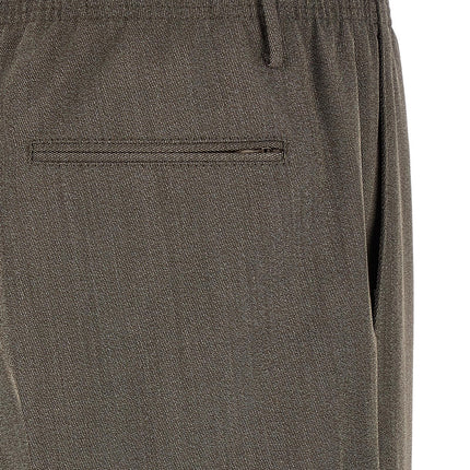 CELLAR DOOR Brown Virgin Wool Casual Pants
