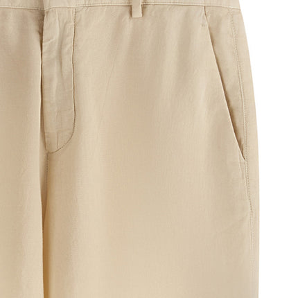 CELLAR DOOR Beige Cotton Casual Pants