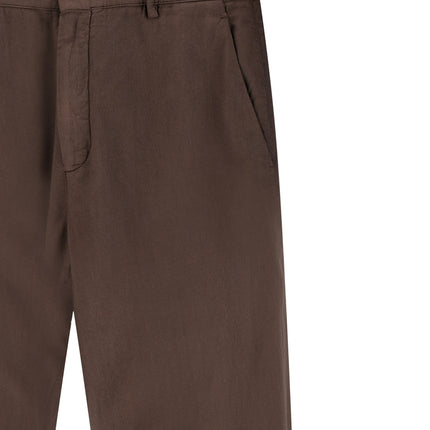 CELLAR DOOR Brown Cotton Casual Pants