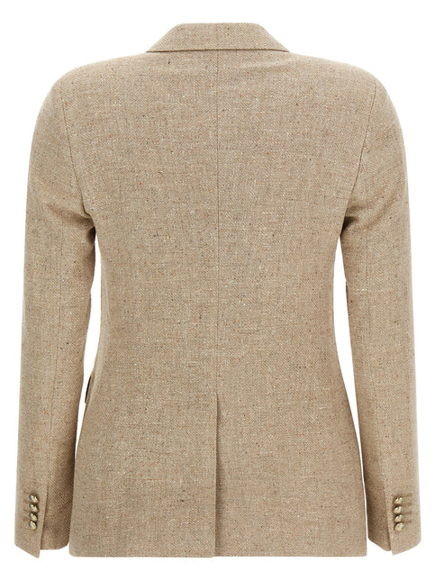 Tagliatore Beige Cotton Blazer