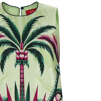 F.R.S. - FOR RESTLESS SLEEPERS Multicolor Silk Long Dress