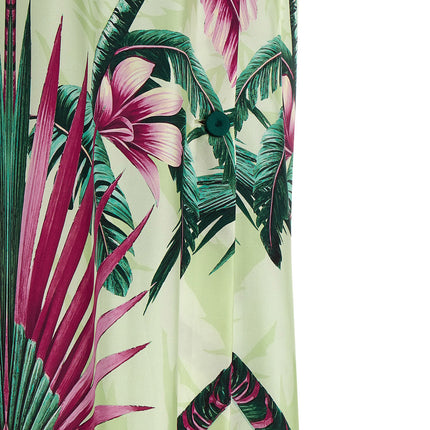 F.R.S. - FOR RESTLESS SLEEPERS Multicolor Silk Long Dress