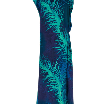 F.R.S. - FOR RESTLESS SLEEPERS Blue Viscose Long Dress