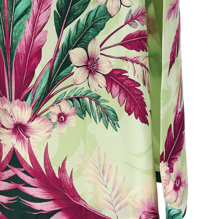 F.R.S. - FOR RESTLESS SLEEPERS Multicolor Silk Long Dress