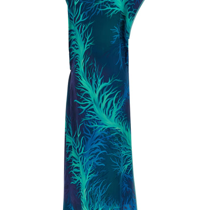 F.R.S. - FOR RESTLESS SLEEPERS Blue Viscose Long Dress