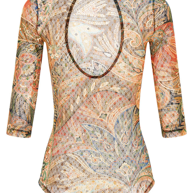 Etro Multicolor Polyamide Bodysuit