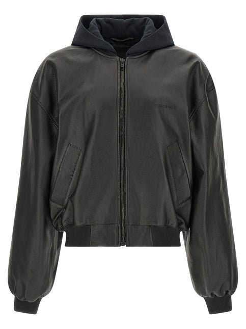 Balenciaga Black Lamb Leather Leather Jacket
