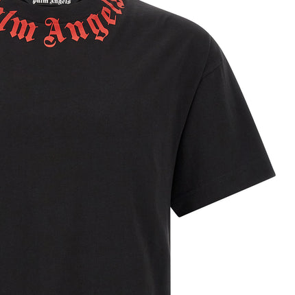 Palm Angels Black Cotton T-Shirt