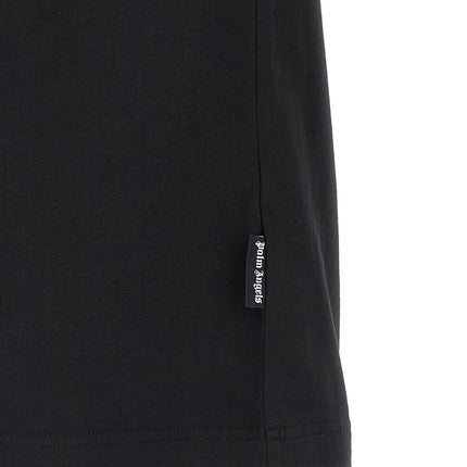 Palm Angels Black Cotton T-Shirt
