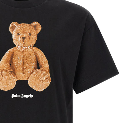 Palm Angels Black Cotton T-Shirt