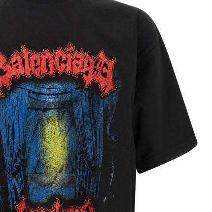 Balenciaga Black Cotton T-Shirt