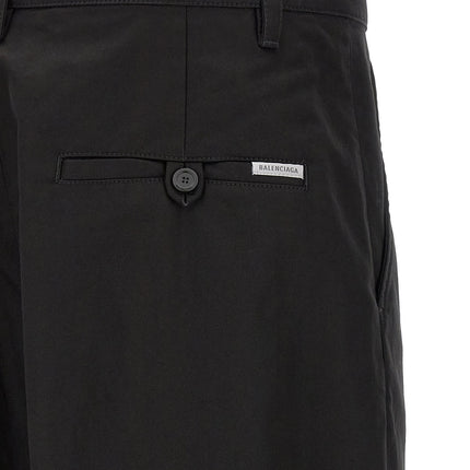 Balenciaga Black Cotton Chino Pants