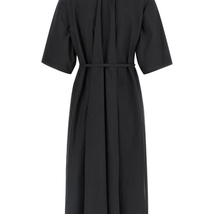 Lemaire Black Cotton Midi Dress