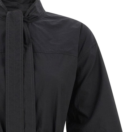 Lemaire Black Cotton Midi Dress