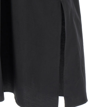 Lemaire Black Cotton Midi Dress