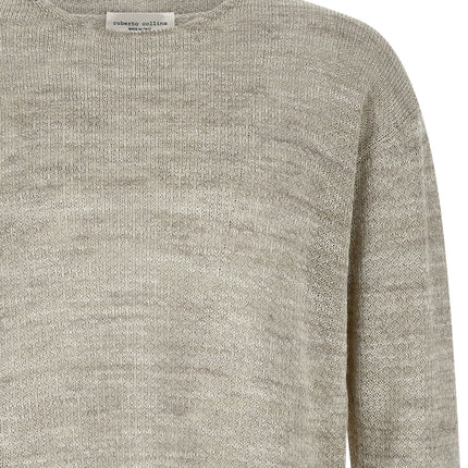 Roberto Collina Gray Cotton Cardigan