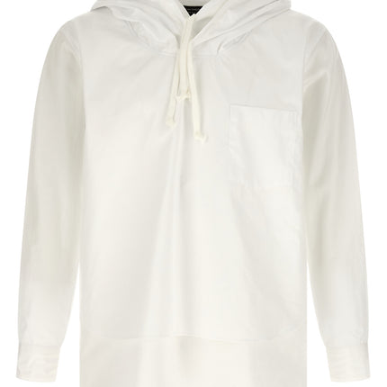 Comme Des Garçons White Cotton Blouse