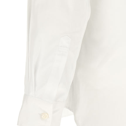 Comme Des Garçons White Cotton Blouse