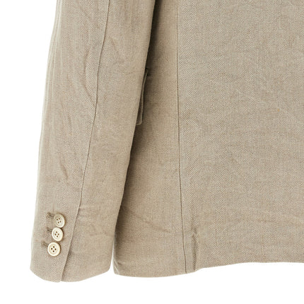 Comme Des Garçons Beige Linen Blazer