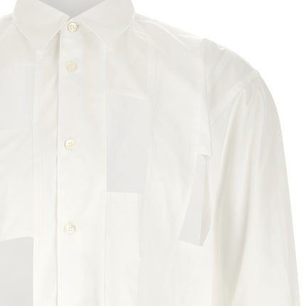Comme Des Garçons White Cotton Blouse