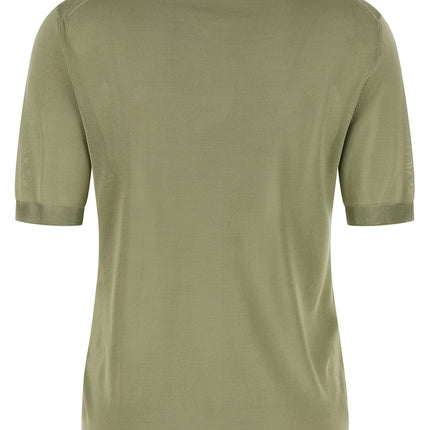 Fendi Bicolor Viscose Polo Shirt