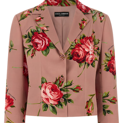 Dolce & Gabbana Multicolor Silk Blazer
