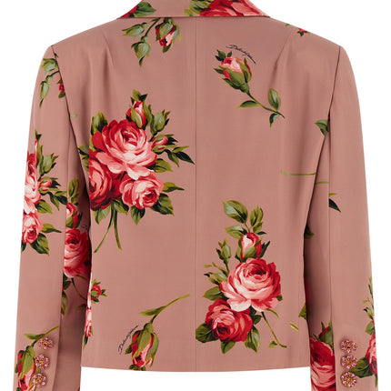 Dolce & Gabbana Multicolor Silk Blazer
