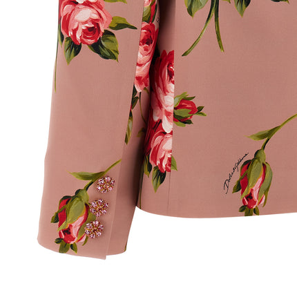 Dolce & Gabbana Multicolor Silk Blazer