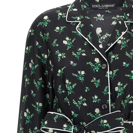 Dolce & Gabbana Black Silk Blouse