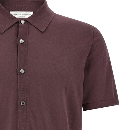 Roberto Collina Bordeaux Cotton Blouse