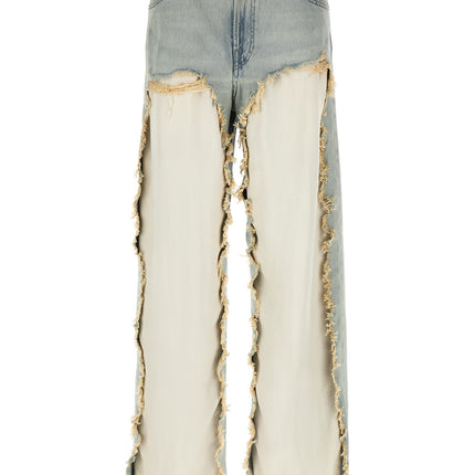 Haikure Blue Cotton Flared Jeans