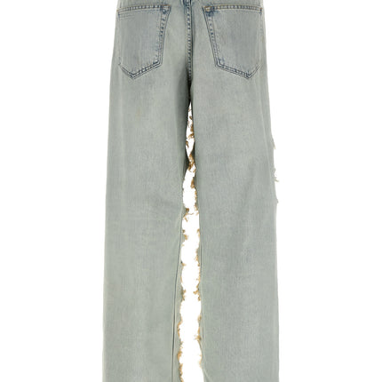 Haikure Blue Cotton Flared Jeans