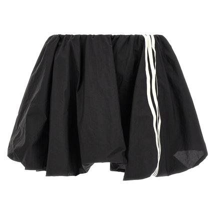 Y-3 Black Polyamide Long Skirt