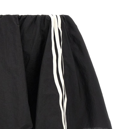 Y-3 Black Polyamide Long Skirt