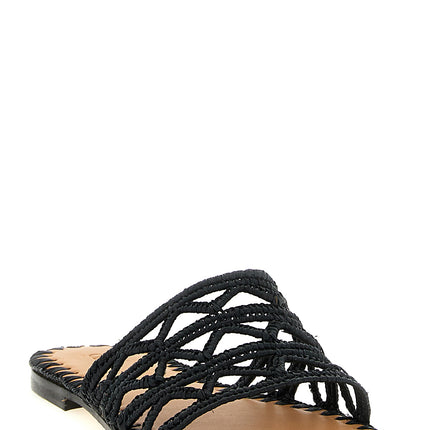 ODISSI Black Viscose Slides