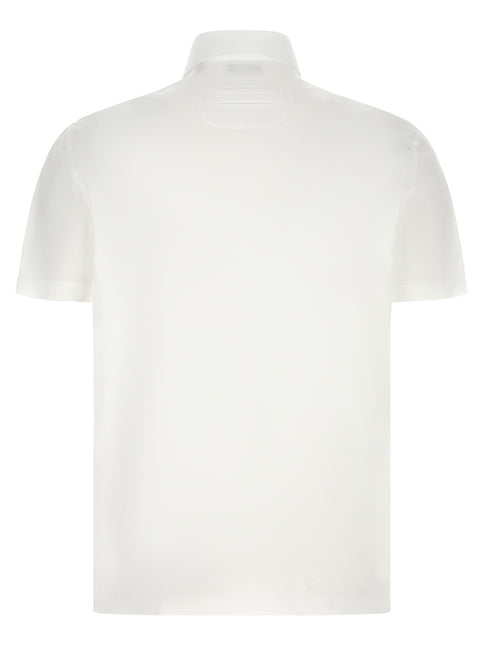 ZEGNA White Cotton Polo Shirt