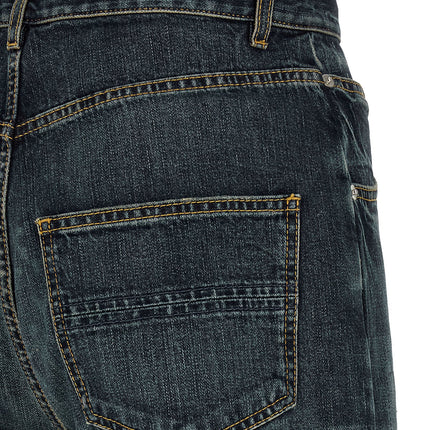 Namacheko Blue Cotton Straight-Leg Jeans